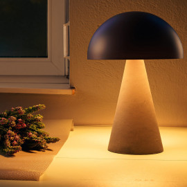 Concrete table lamp