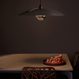 Modern ceiling lamp - chrome
