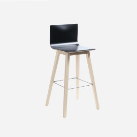 High-backed bar stool