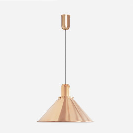 Large modern copper lamp