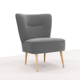 Low armchair without armrests