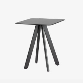 Table on a metal leg
