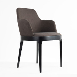 Modern chair with armrests